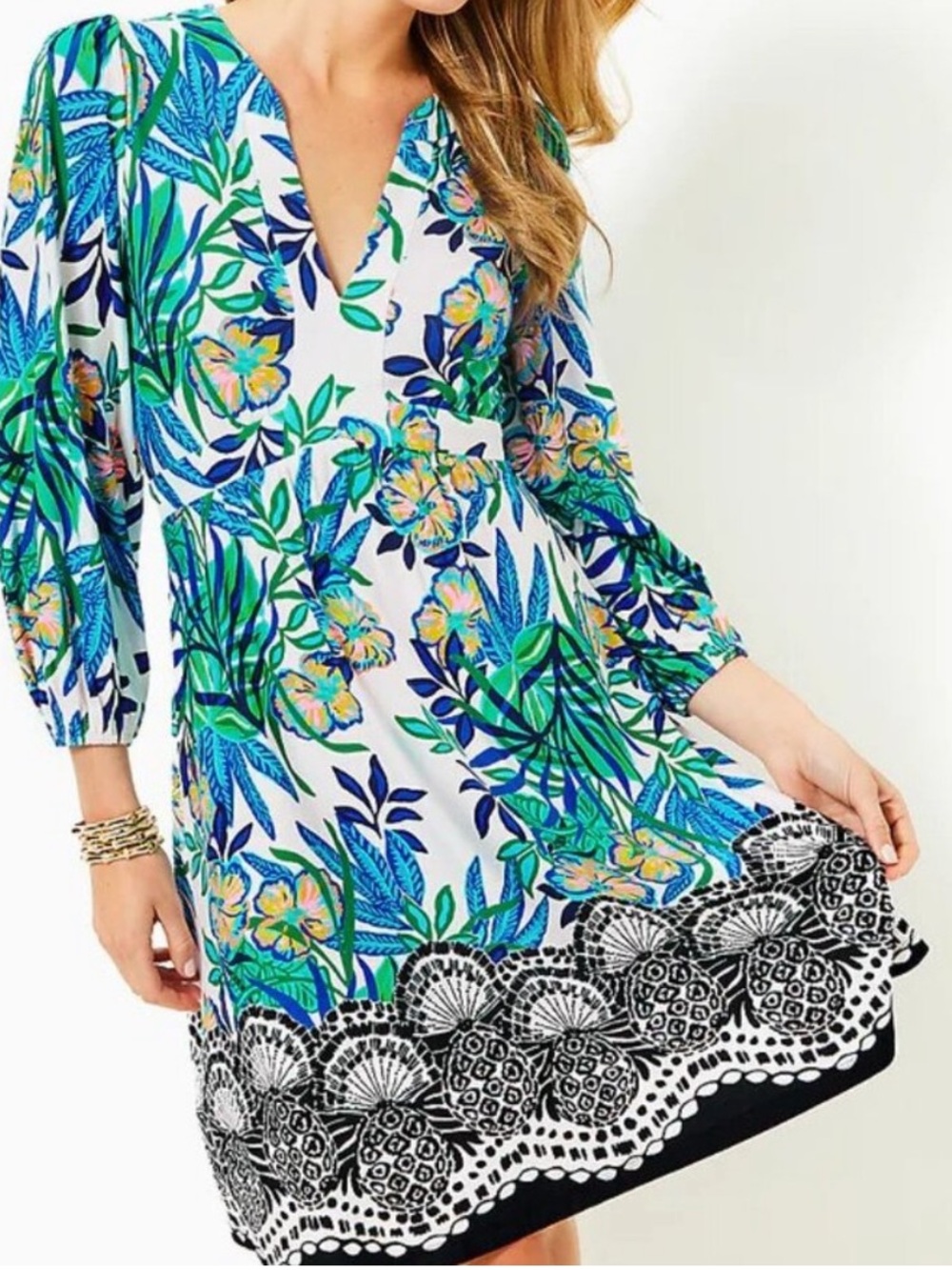 NEW LILY PULITZER floral knees dress